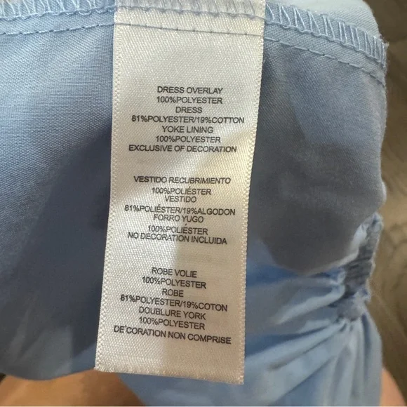 Sweet Heart Rose Ruffled Tiered Halter Sundress‎ in White and Blue 12M - Picture 6 of 6